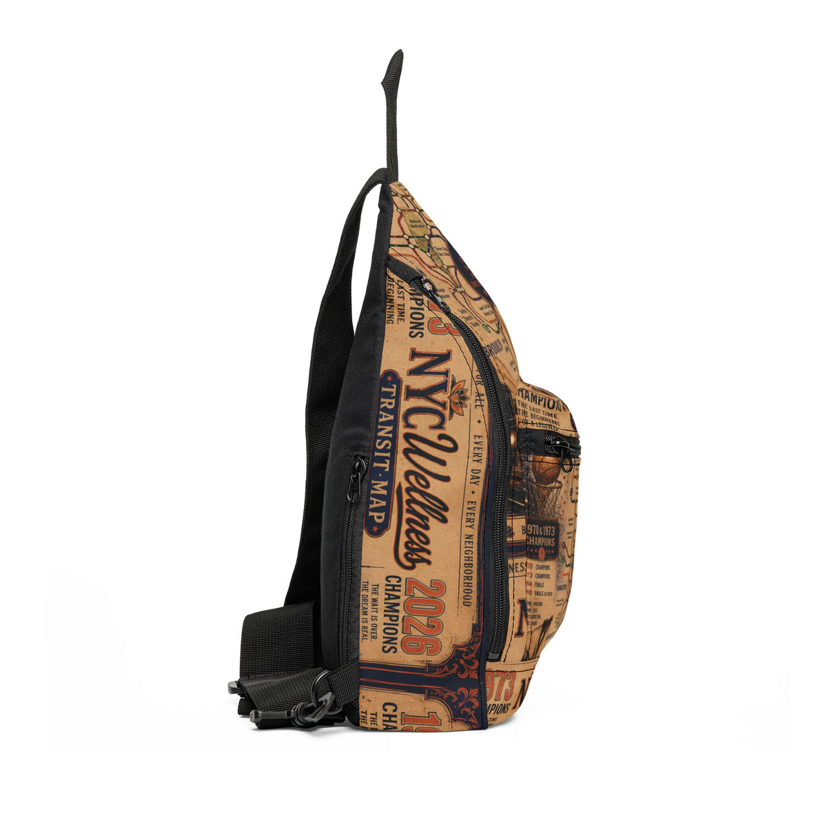 NYC Transit Map Sling Bag — Vintage Subway Map Crossbody
