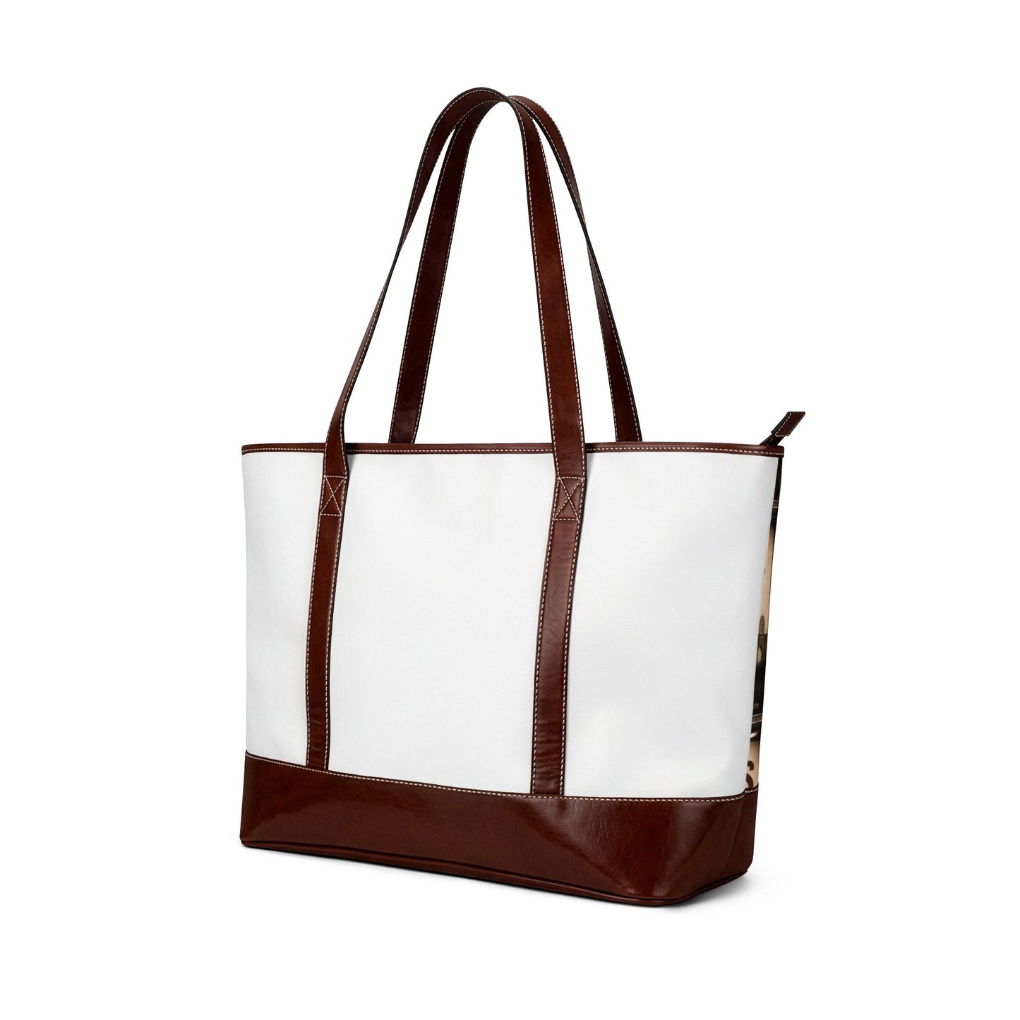 Vintage Subway Wellness Tote Handbag — Retro New York Train Poster Print