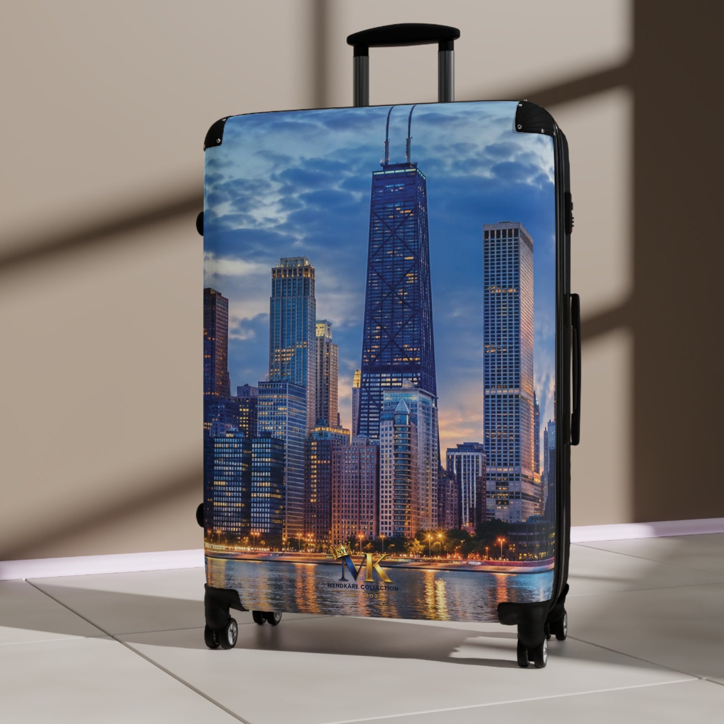 Chicago Skyline Carry-On Suitcase — Cityscape Travel Luggage