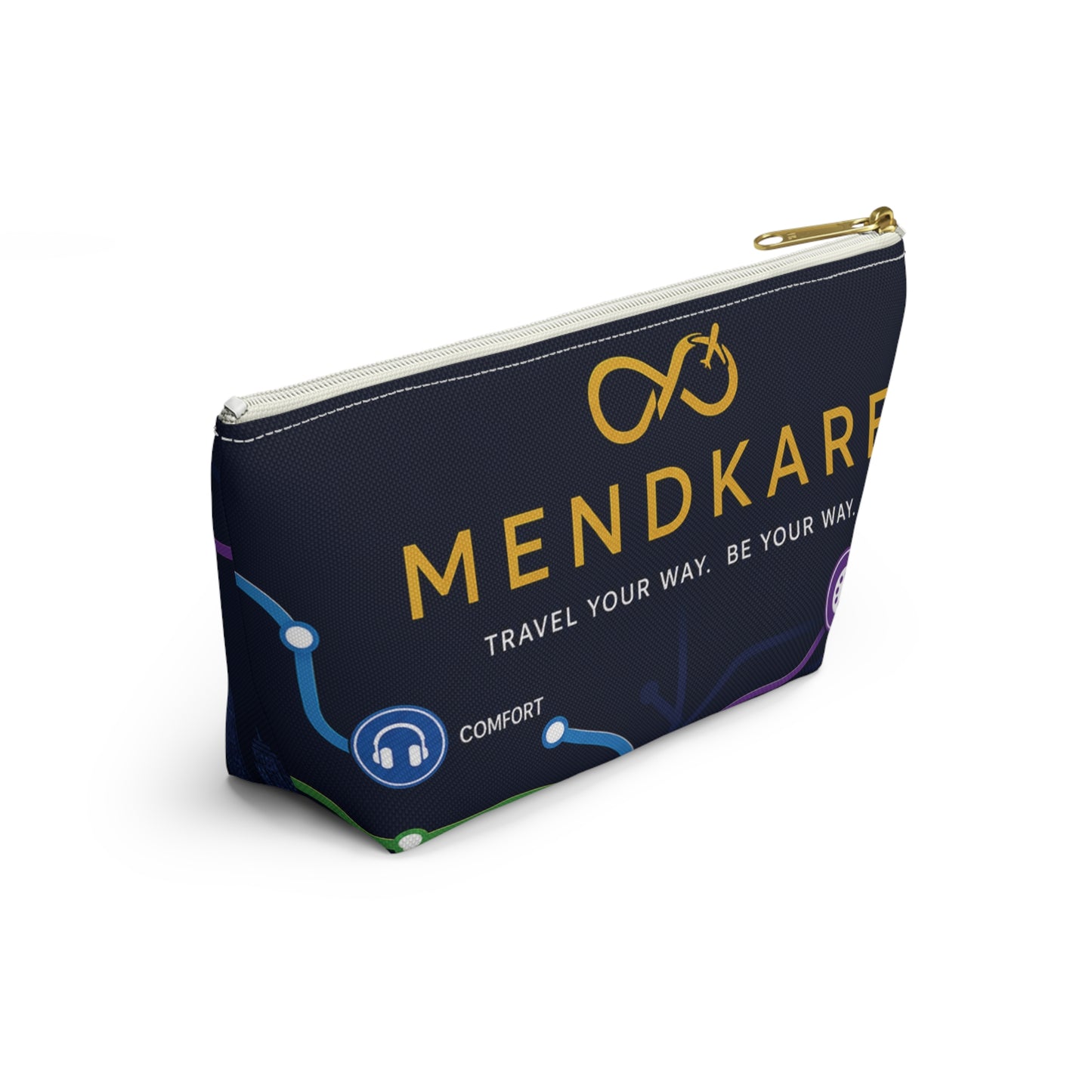 Travel Accessory Pouch — Every Journey Has Its Own Route Cosmetic Bag