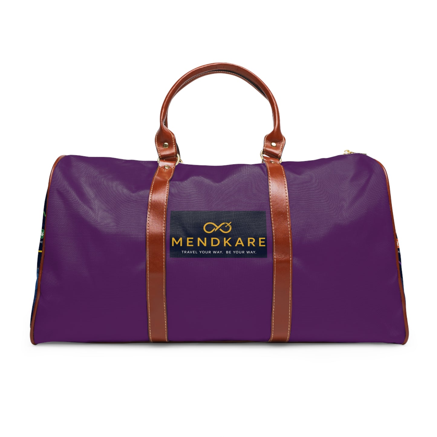 MendKare Collection Waterproof Travel Duffel Bag — Purple