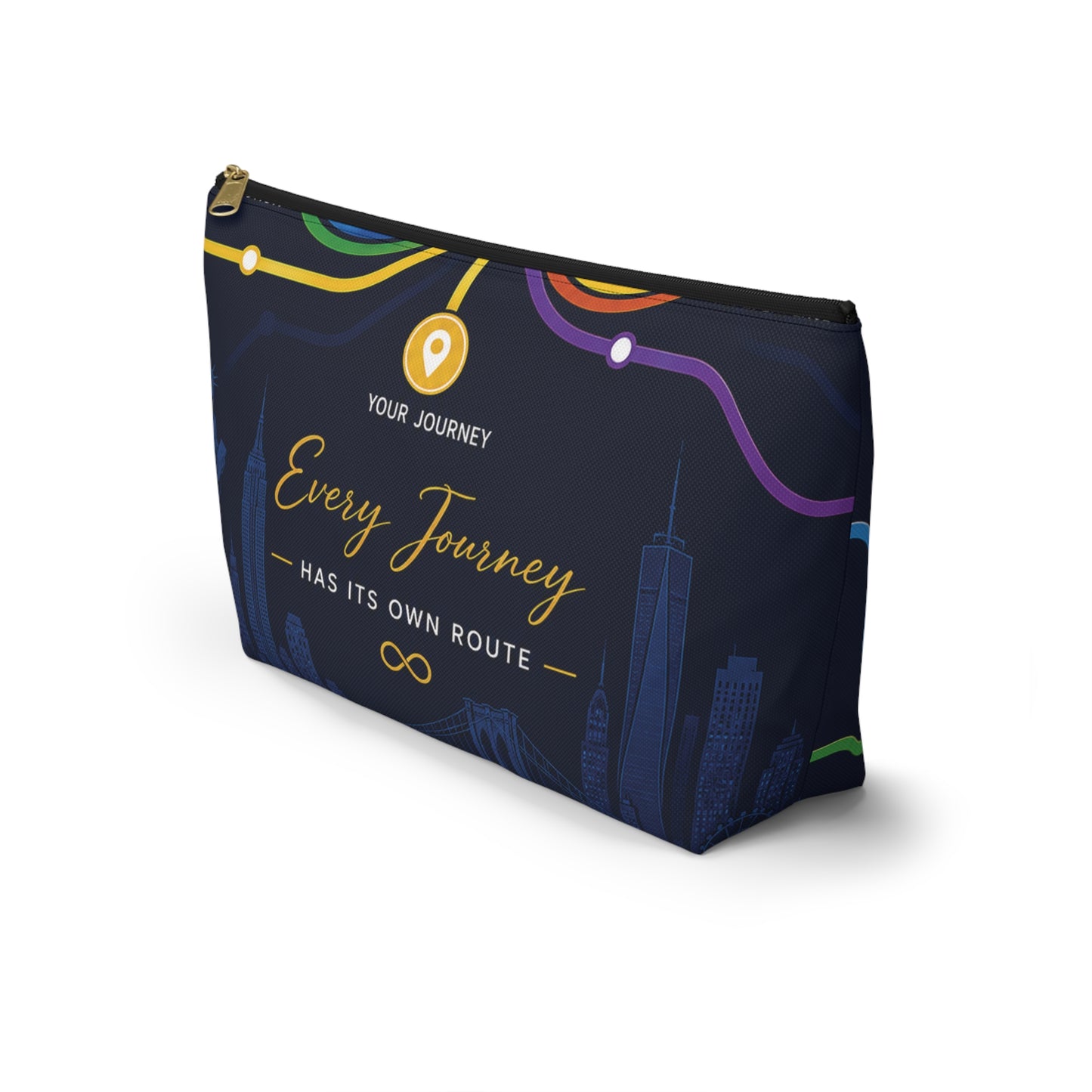 Travel Accessory Pouch — Every Journey Has Its Own Route Cosmetic Bag