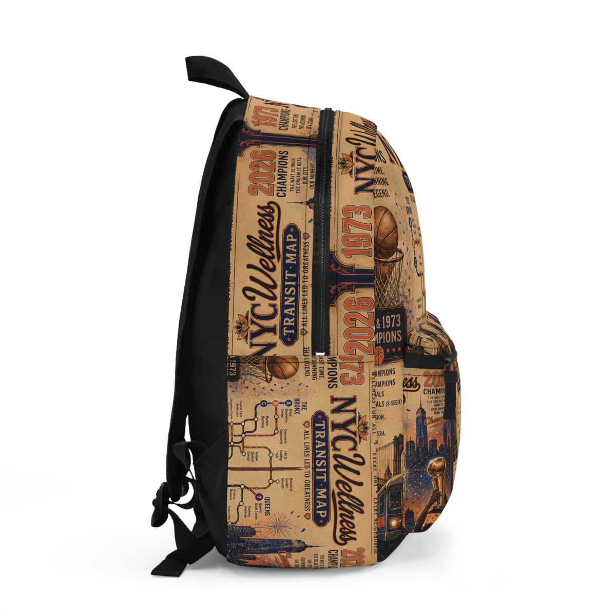 NYC Wellness Transit Map Backpack – Vintage New York Subway Map Design