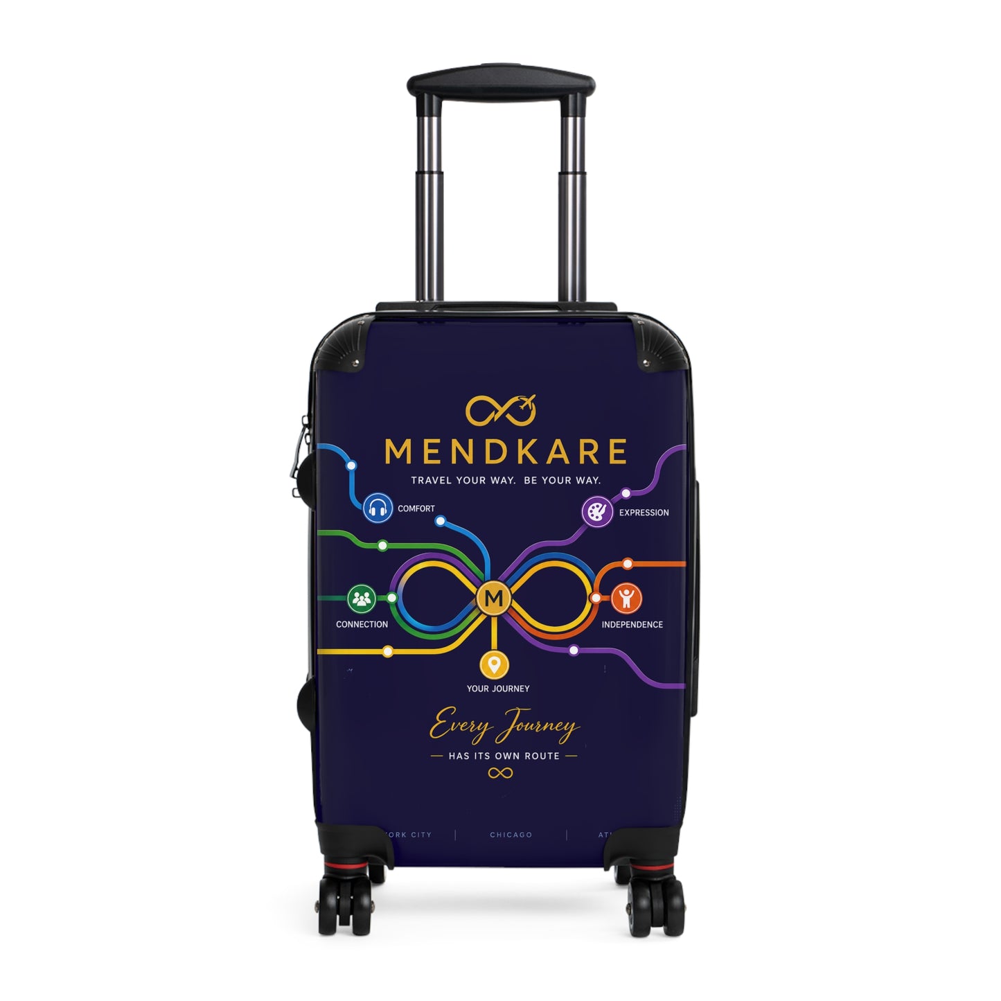 Infinity Route Suitcase – 'Every Journey Has Its Own Route' Carry-On