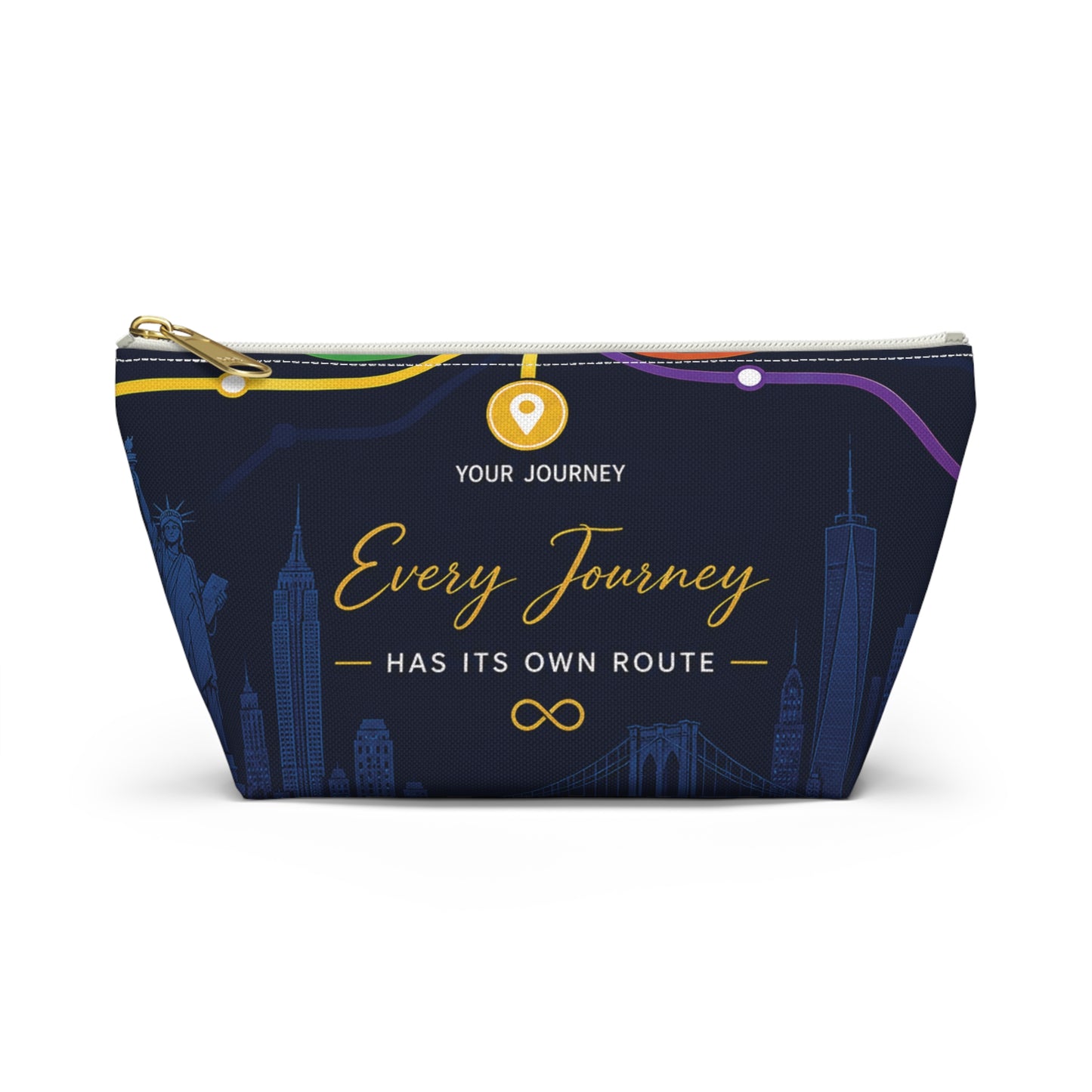Travel Accessory Pouch — Every Journey Has Its Own Route Cosmetic Bag