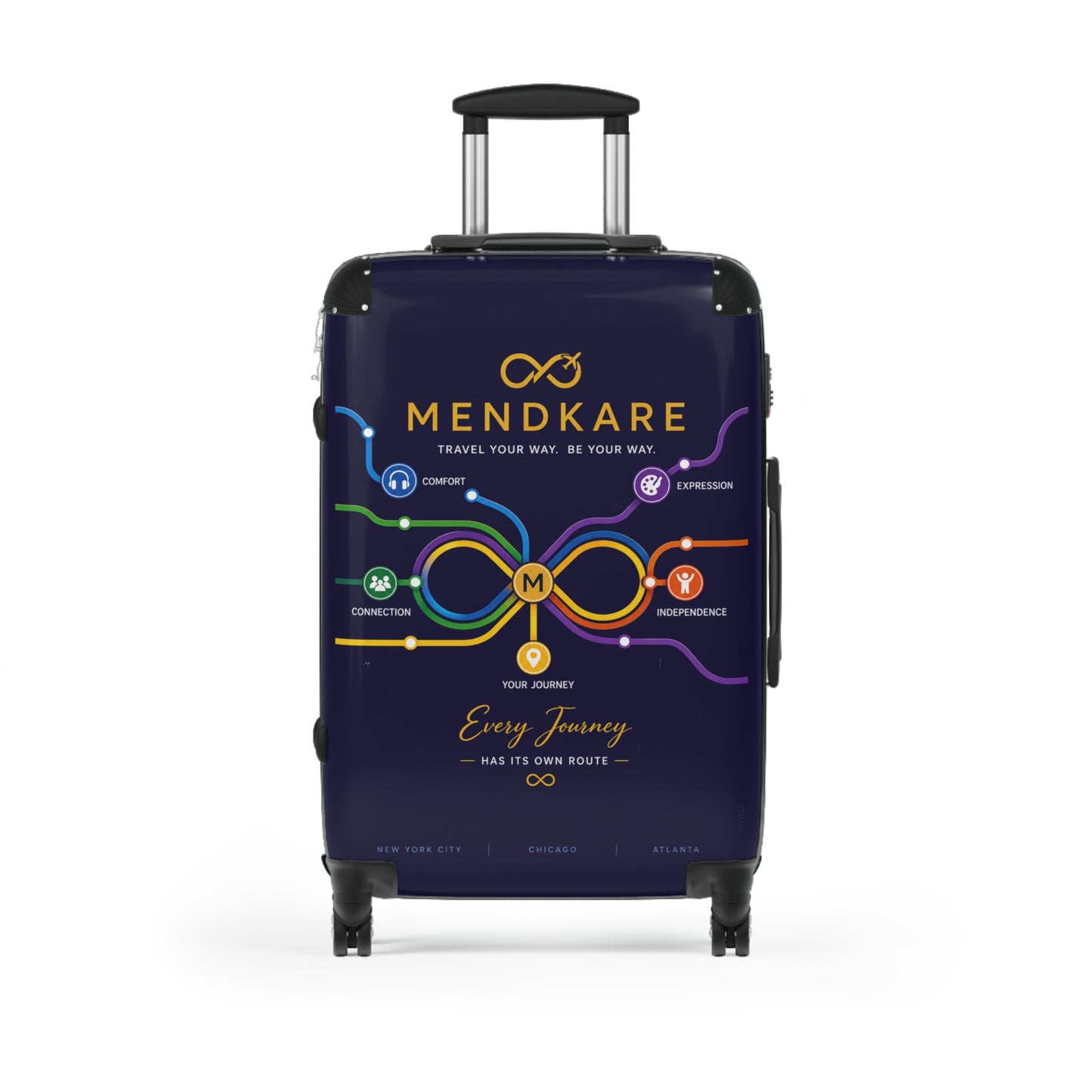 Infinity Route Suitcase – 'Every Journey Has Its Own Route' Carry-On
