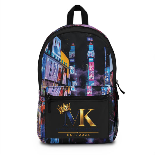 Monogram 'MK' Gold Crown Backpack — City Lights Est. 2024