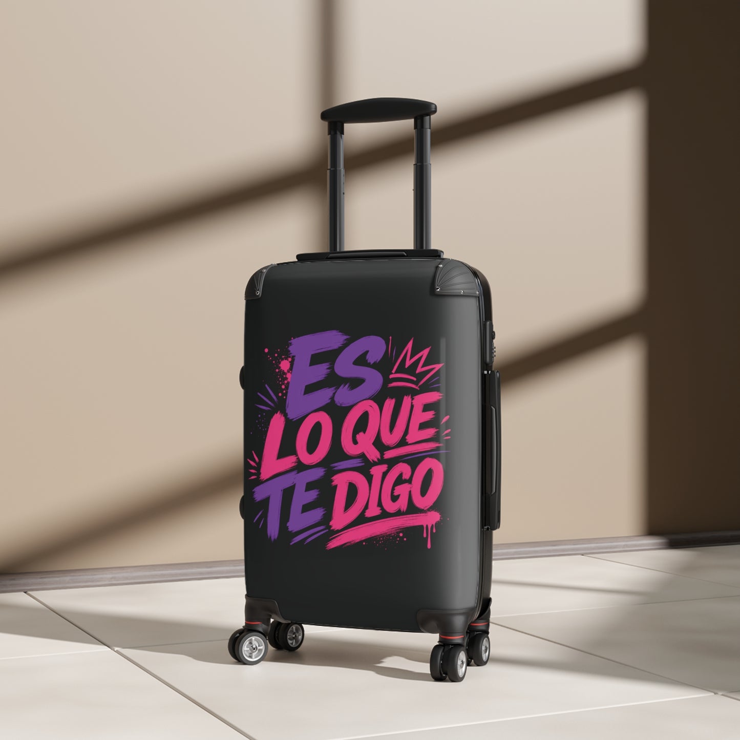 Es Lo Que Te Digo Carry-On Suitcase — Bold Spanish Travel Luggage