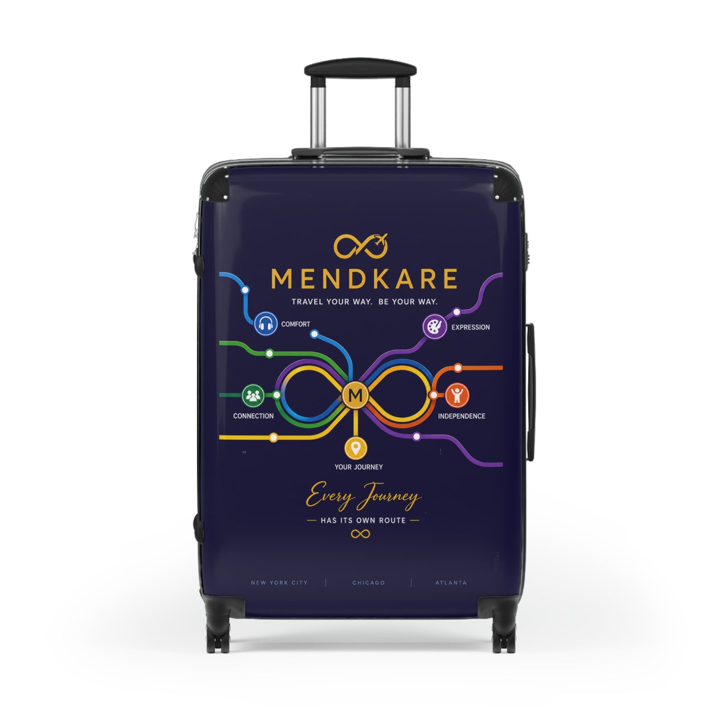 Infinity Route Suitcase – 'Every Journey Has Its Own Route' Carry-On