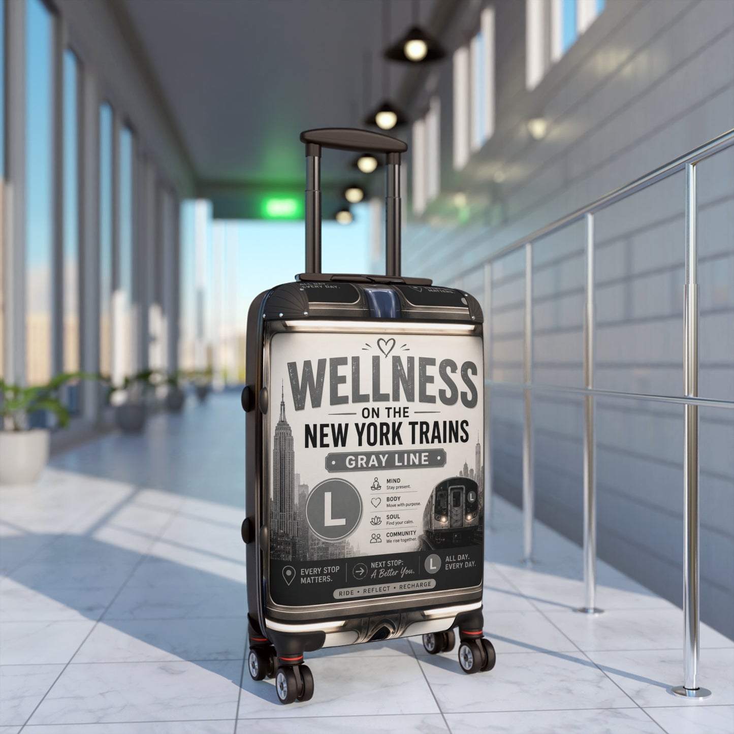 Wellness on the New York Trains Carry-On Suitcase