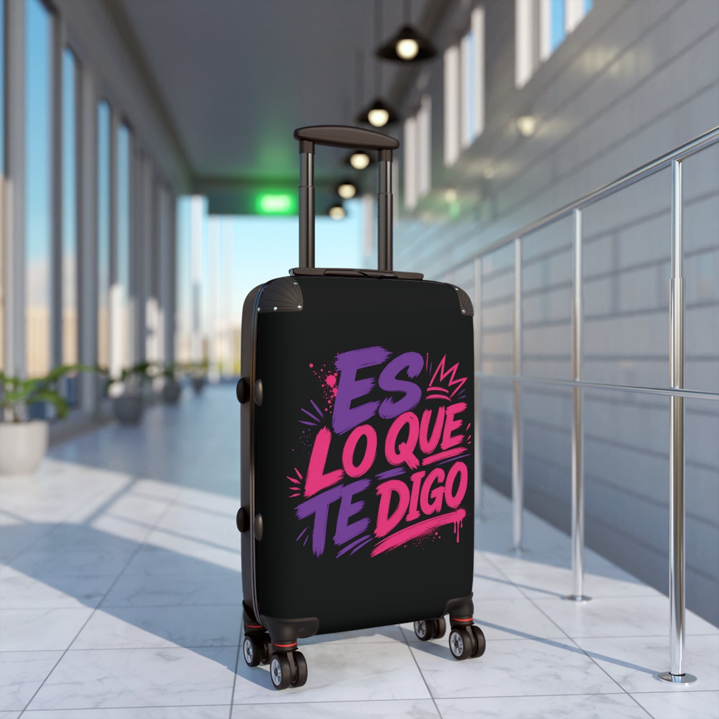 Es Lo Que Te Digo Carry-On Suitcase — Bold Spanish Travel Luggage