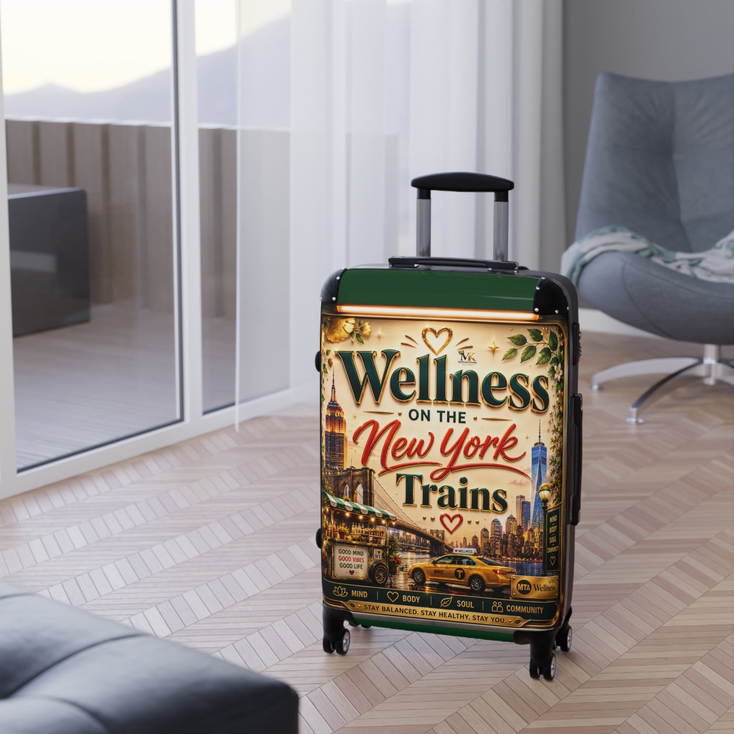 Wellness on the New York Trains Carry-On Suitcase
