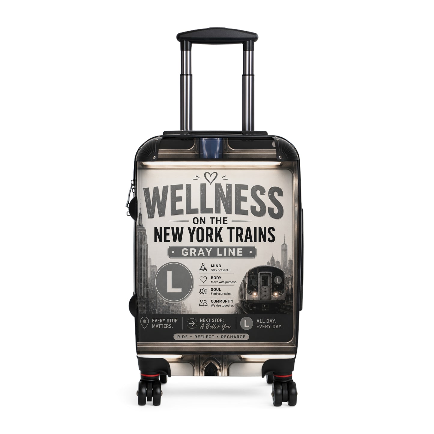 Wellness on the New York Trains Carry-On Suitcase