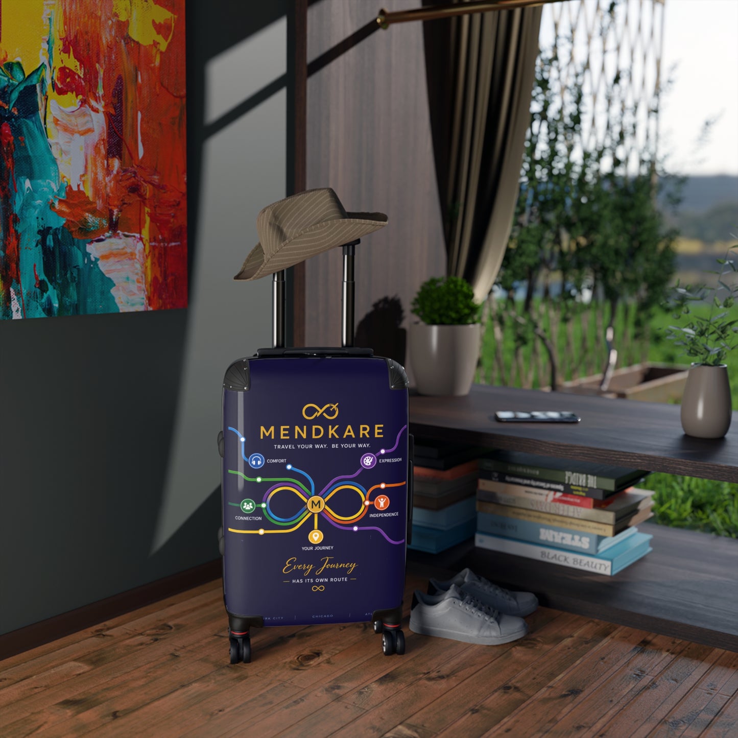 Infinity Route Suitcase – 'Every Journey Has Its Own Route' Carry-On