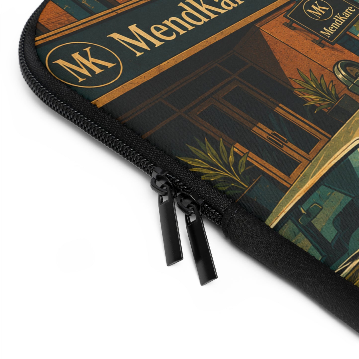 Care Is Calling Laptop Sleeve — Vintage MendKare Phone Booth Design