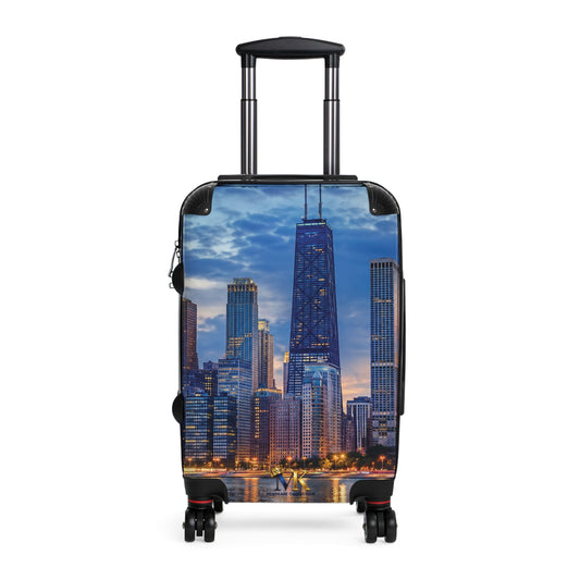 Chicago Skyline Carry-On Suitcase — Cityscape Travel Luggage