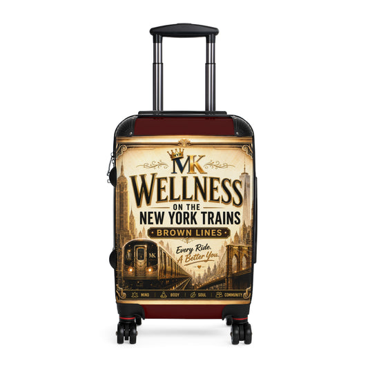 Suitcase - 'MK Wellness on the New York Trains' Vintage Subway Graphic Carry-On