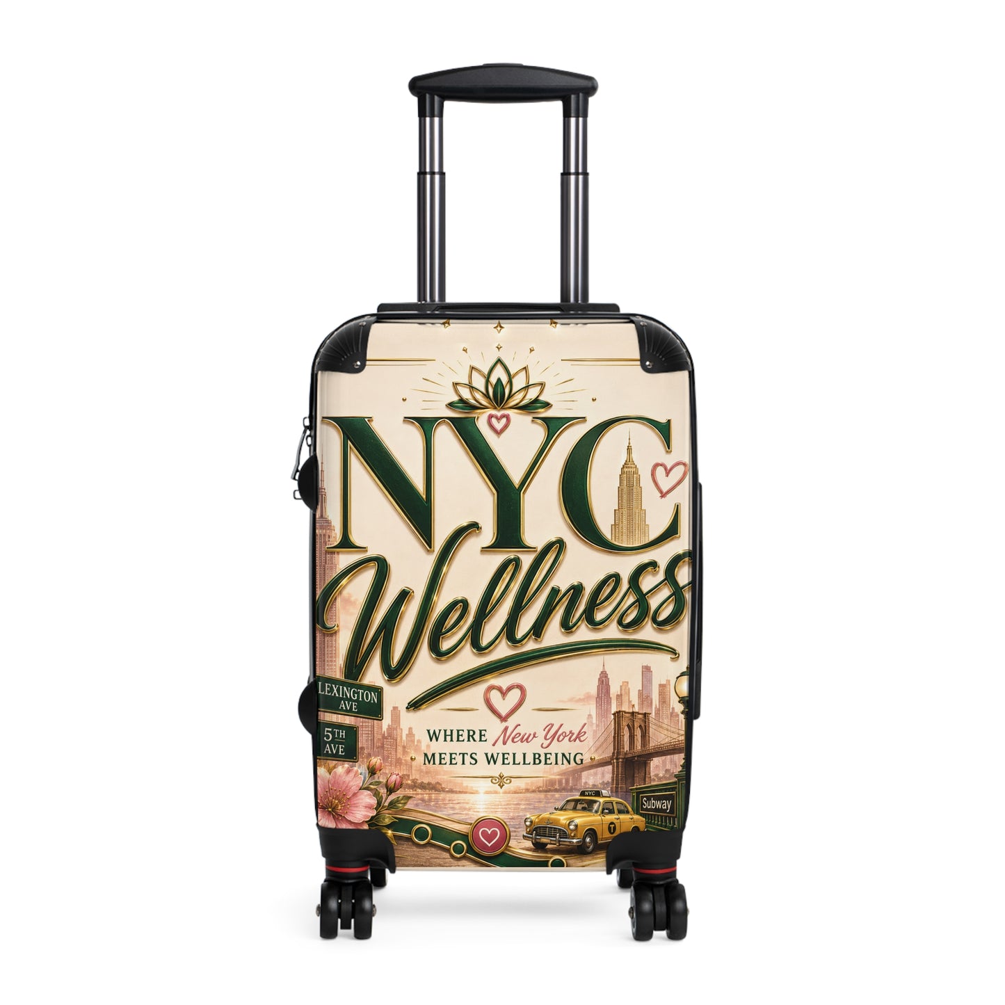 NYC Wellness Carry-On Suitcase — Where New York Meets Wellbeing Travel Luggage