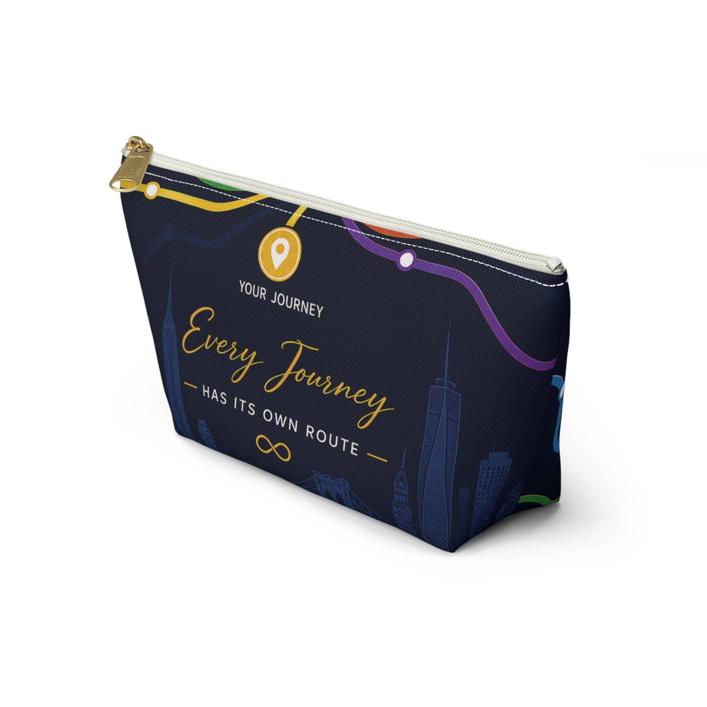 Travel Accessory Pouch — Every Journey Has Its Own Route Cosmetic Bag