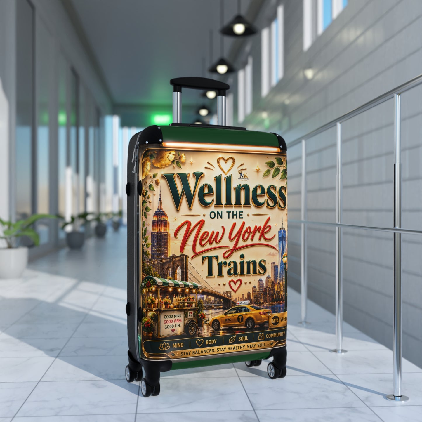 Wellness on the New York Trains Carry-On Suitcase