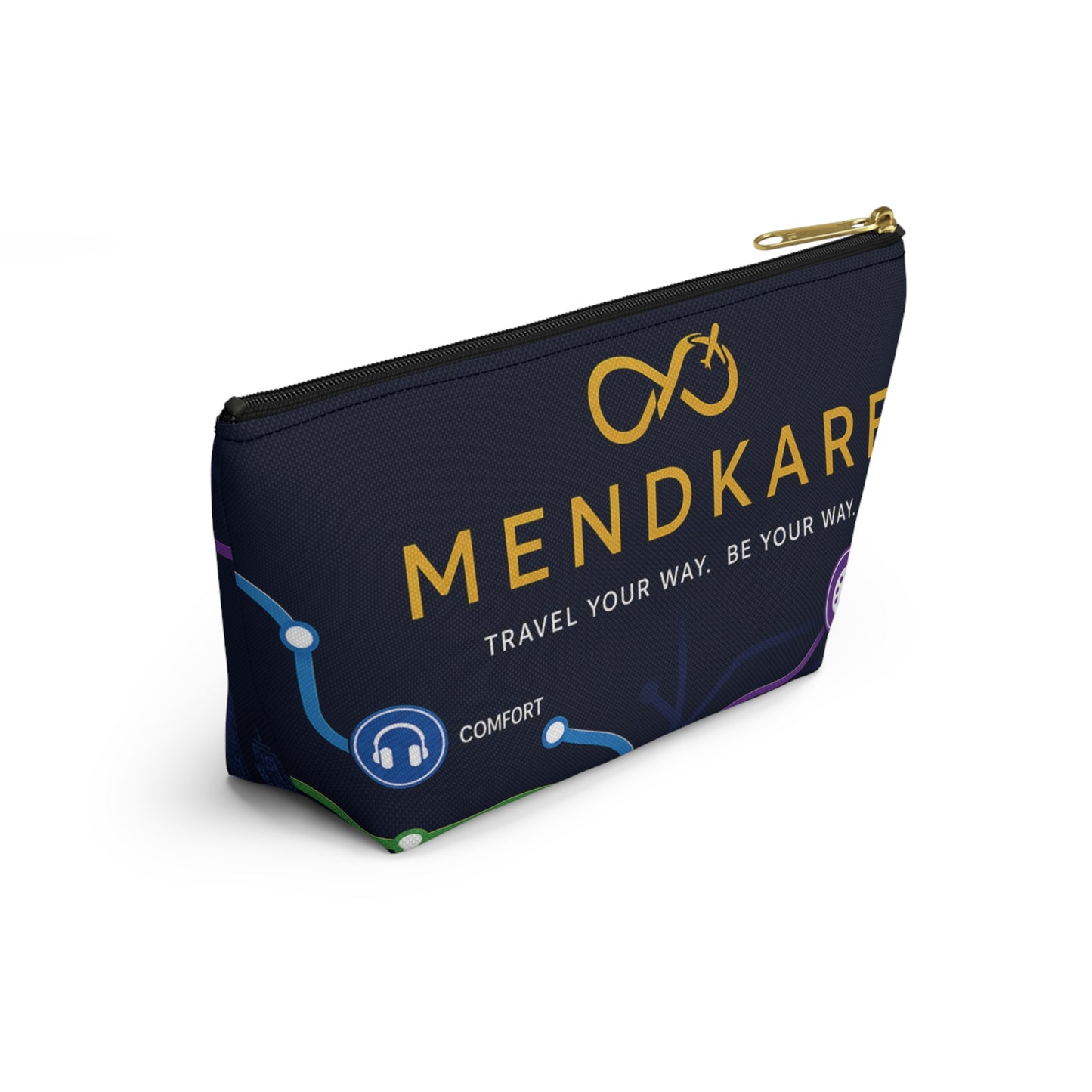 Travel Accessory Pouch — Every Journey Has Its Own Route Cosmetic Bag