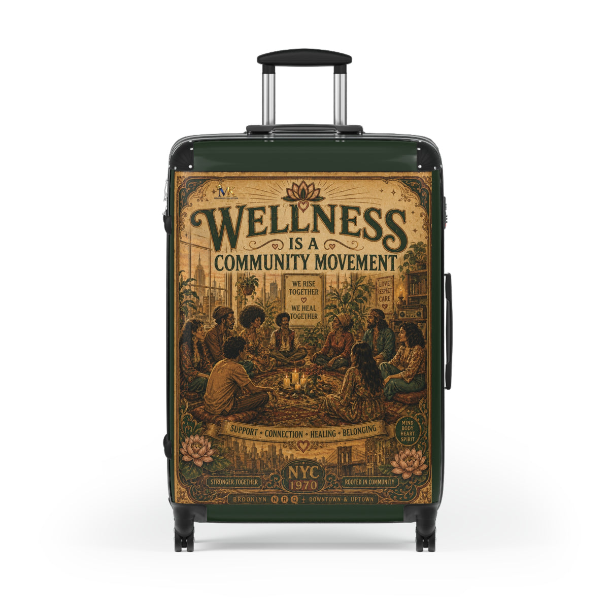 Wellness Is a Community Movement Carry-On Suitcase