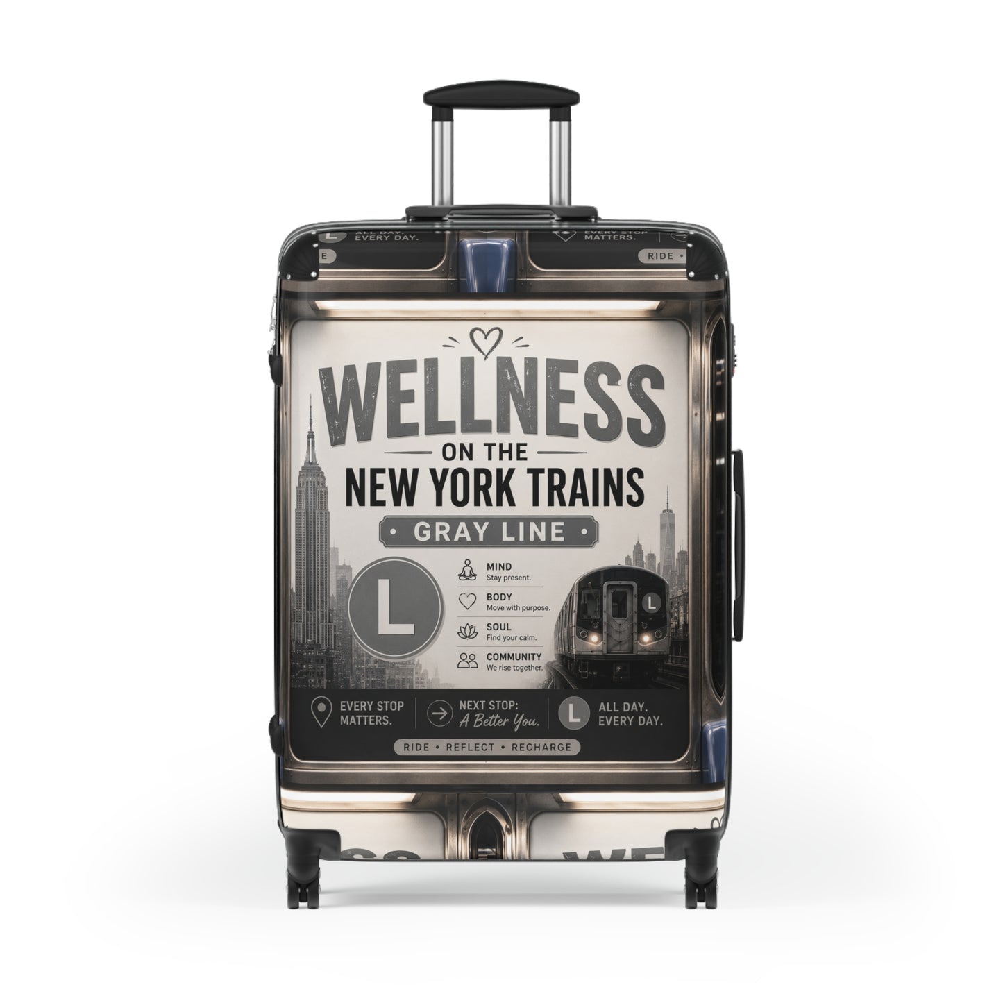 Wellness on the New York Trains Carry-On Suitcase