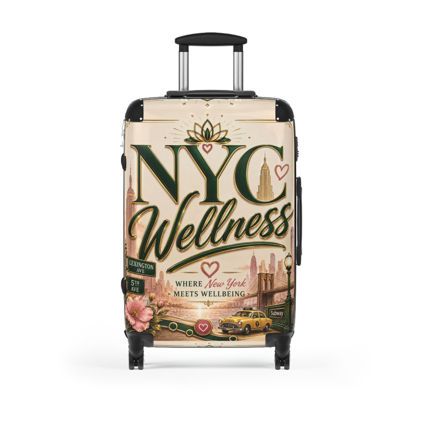 NYC Wellness Carry-On Suitcase — Where New York Meets Wellbeing Travel Luggage