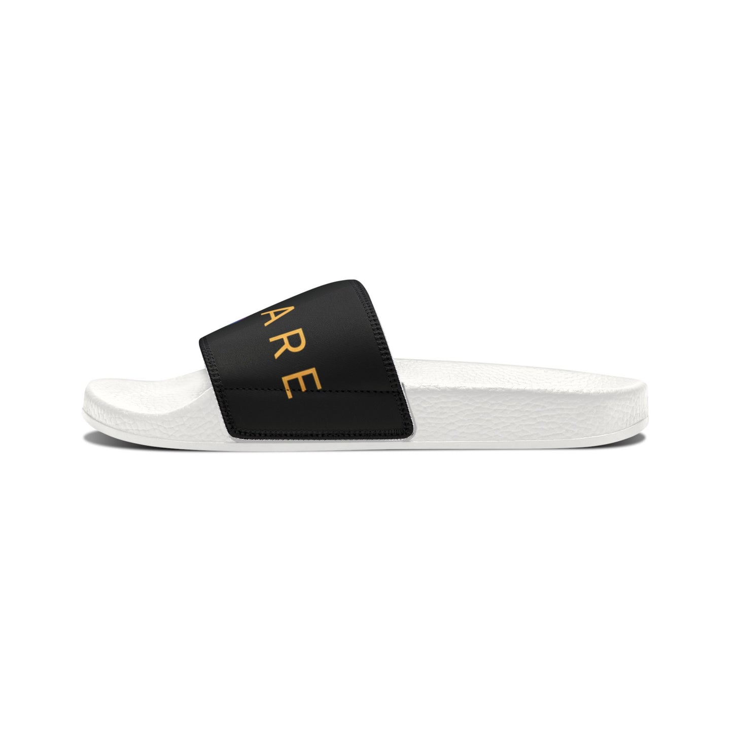 Youth Slide Sandals — Rainbow 'MendKare' Logo Adjustable Strap