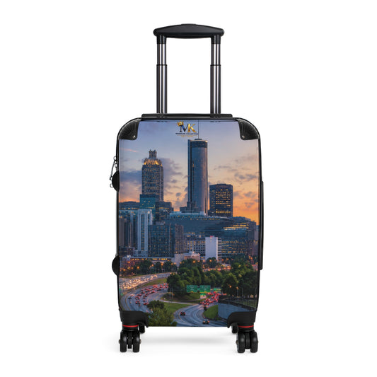 Atlanta Skyline Carry-On Suitcase – Cityscape Travel Luggage with Sunset Photo