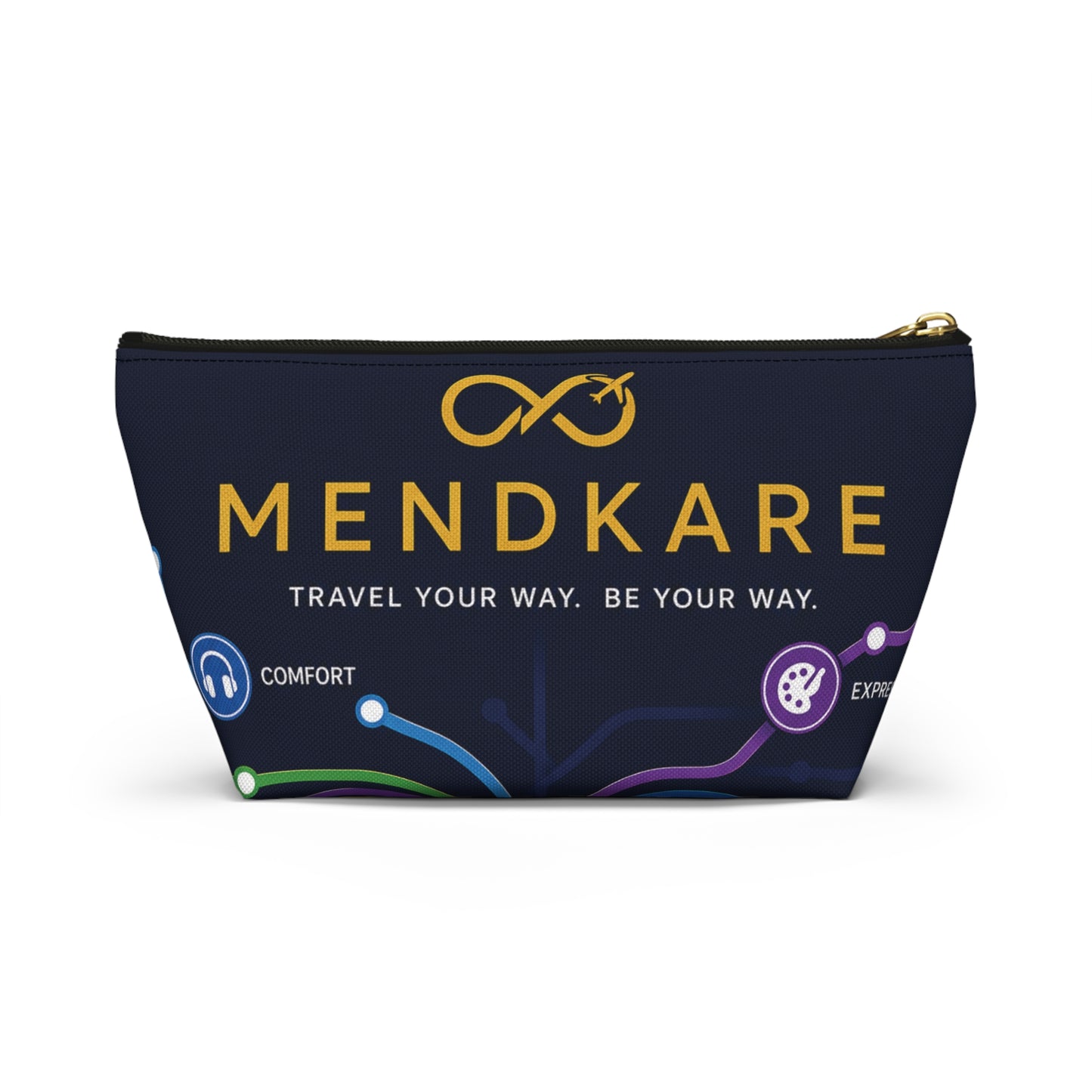 Travel Accessory Pouch — Every Journey Has Its Own Route Cosmetic Bag