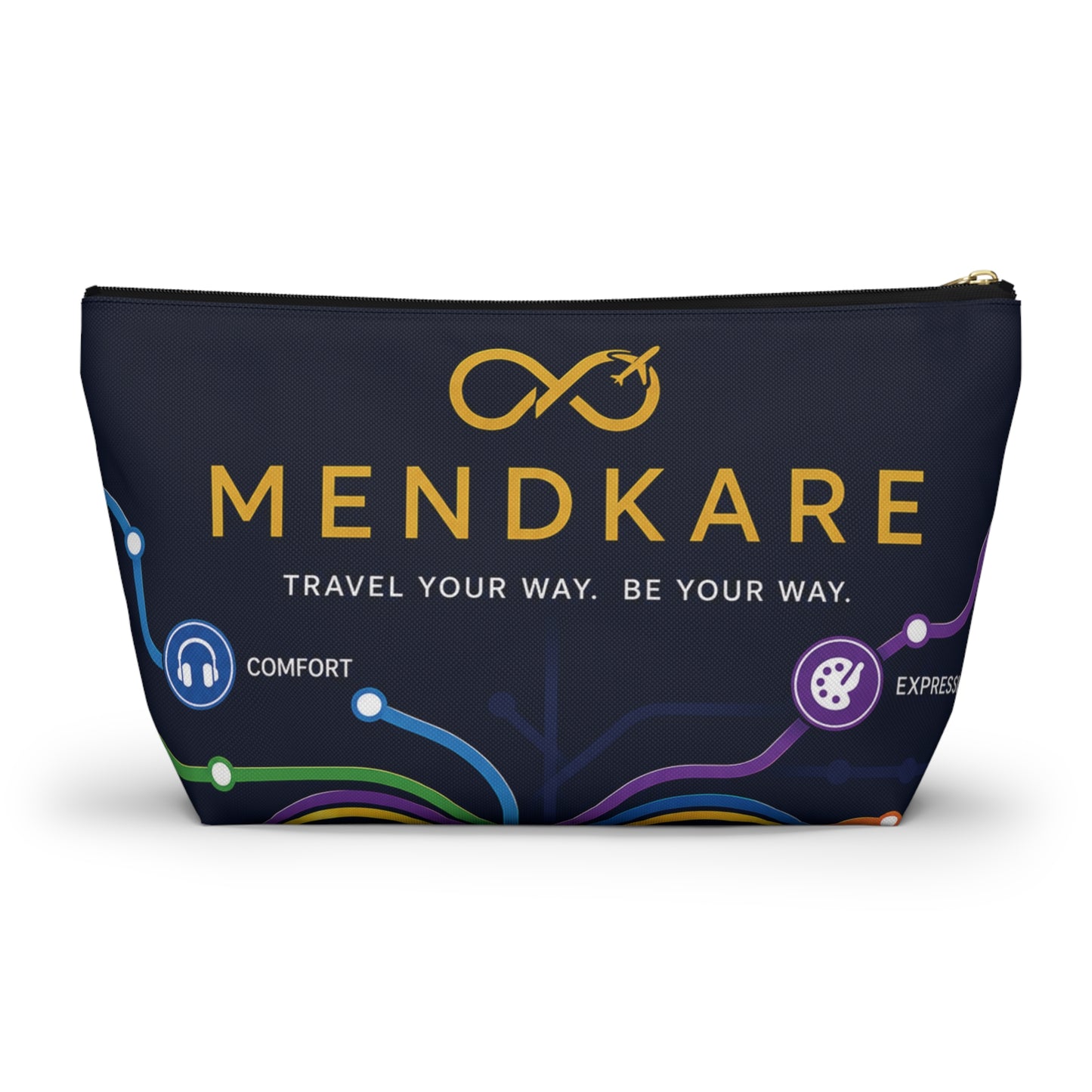 Travel Accessory Pouch — Every Journey Has Its Own Route Cosmetic Bag