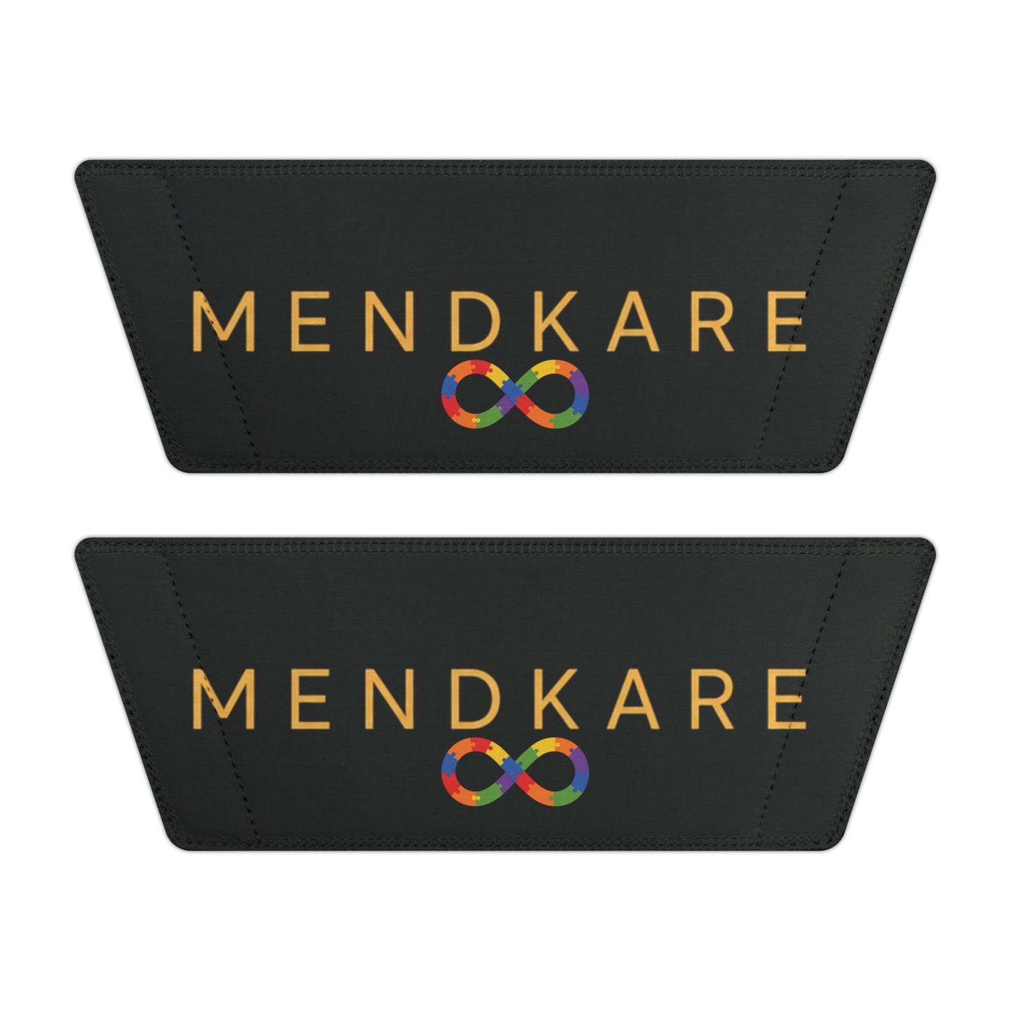Youth Slide Sandals — Rainbow 'MendKare' Logo Adjustable Strap