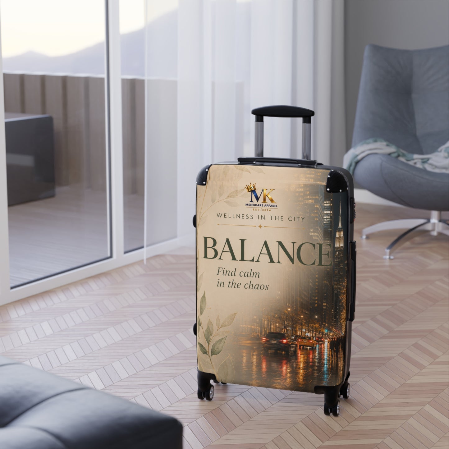 Balance Carry-On Suitcase — "Balance: Find Calm in the Chaos" Travel Luggage