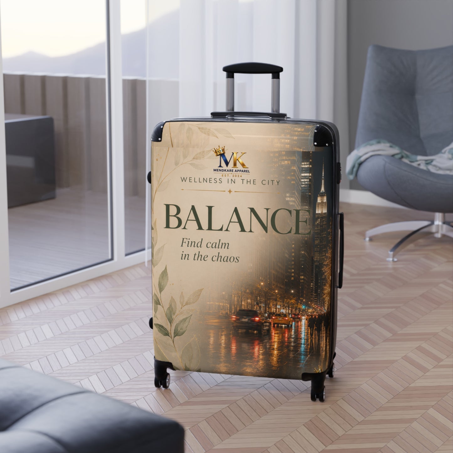 Balance Carry-On Suitcase — "Balance: Find Calm in the Chaos" Travel Luggage