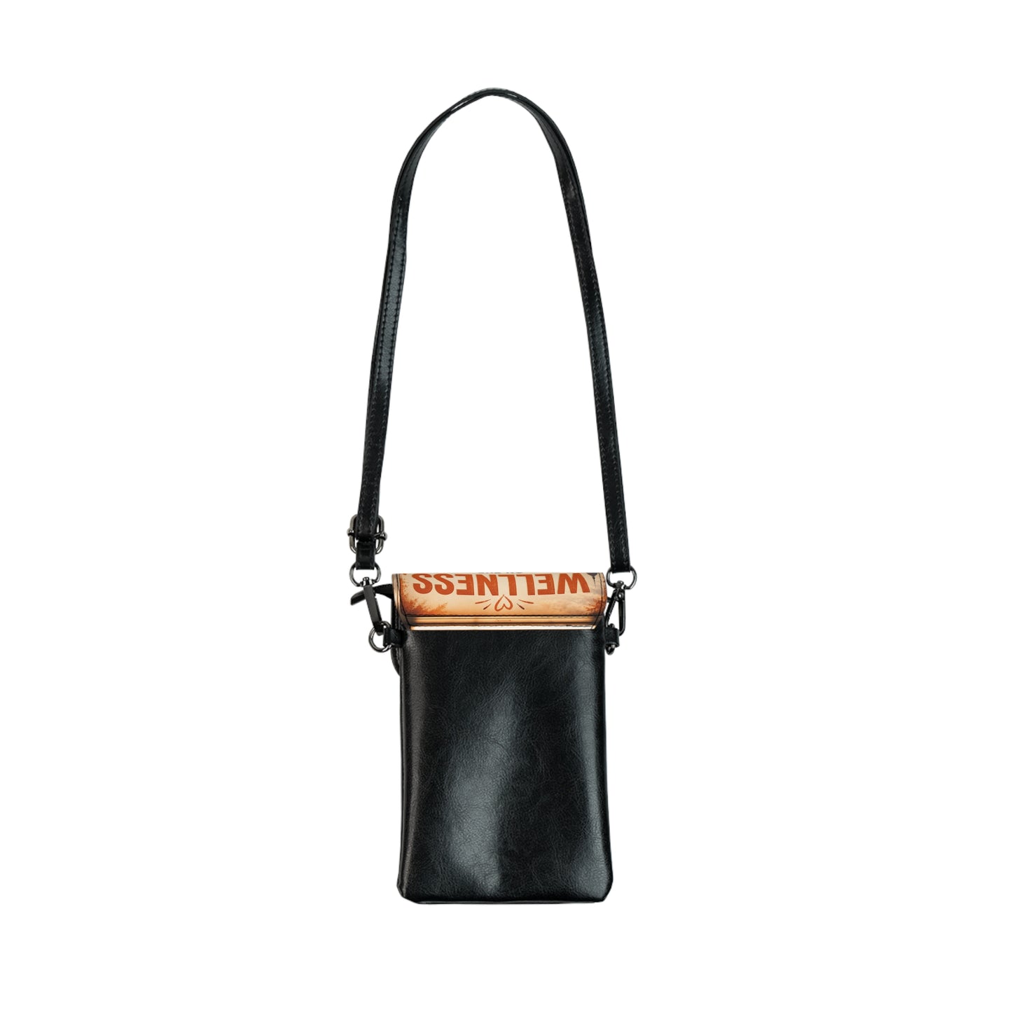 Vintage Subway Ticket Small Cell Phone Wallet — Wellness Ticket Crossbody Pouch
