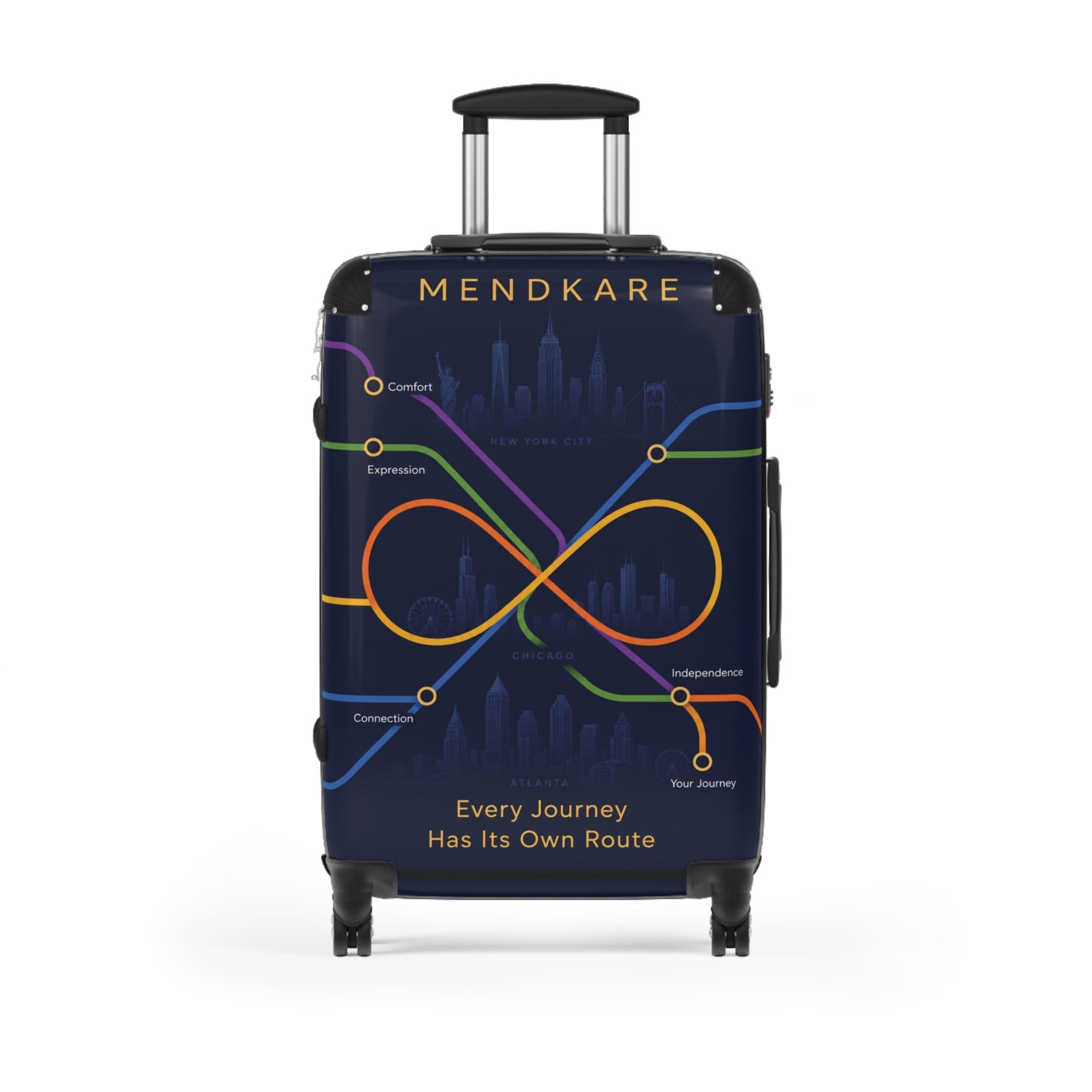 Infinity Route Suitcase – 'Every Journey Has Its Own Route' Carry-On