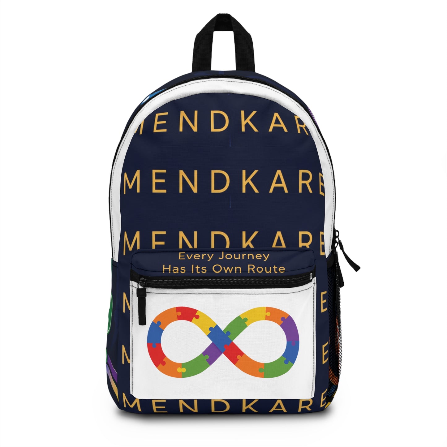 Mendkare 'Every Journey' Graphic Backpack — Travel Map Design