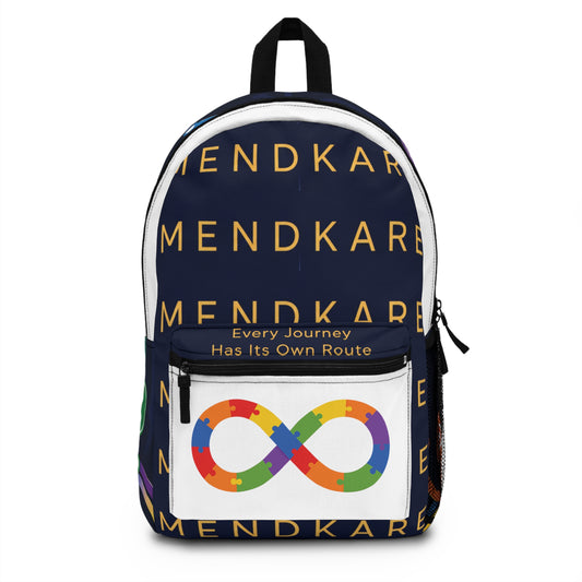 Mendkare 'Every Journey' Graphic Backpack — Travel Map Design