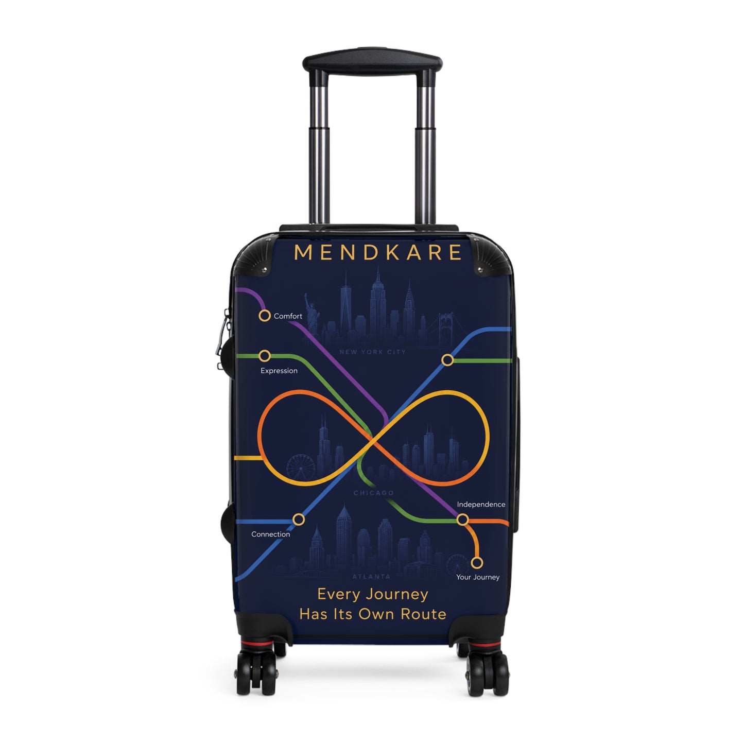 Infinity Route Suitcase – 'Every Journey Has Its Own Route' Carry-On