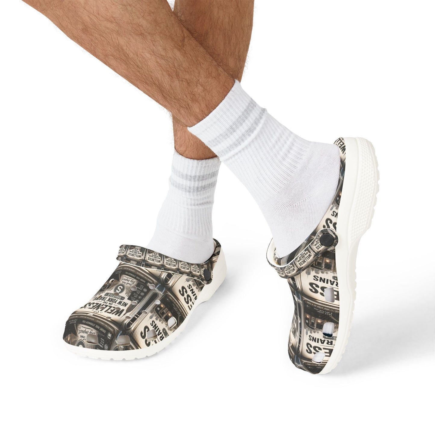 Wellness Vintage Subway Clogs – EVA Foam Slip-On Shoes