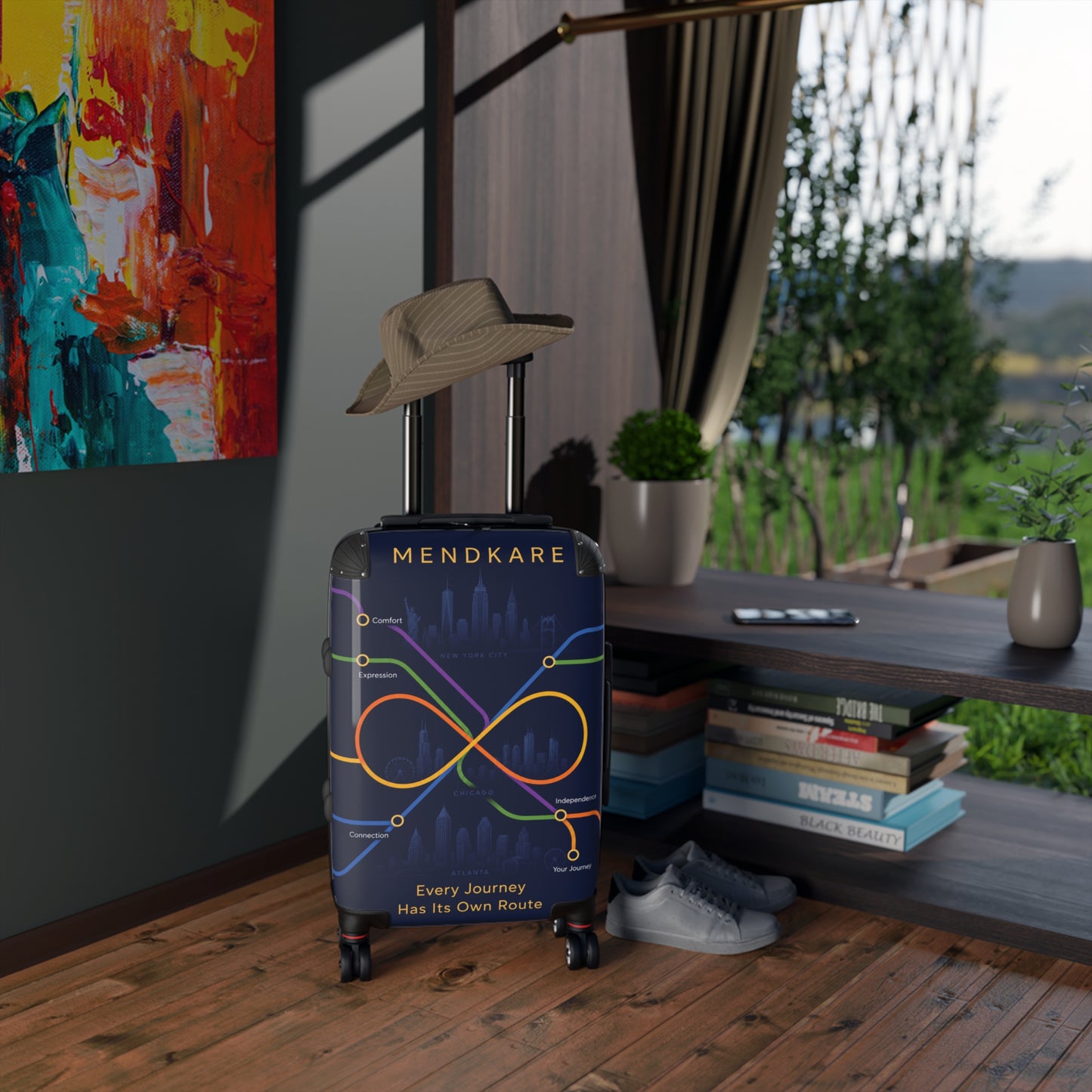 Infinity Route Suitcase – 'Every Journey Has Its Own Route' Carry-On