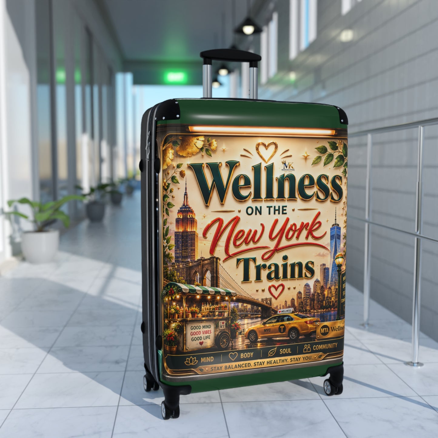 Wellness on the New York Trains Carry-On Suitcase