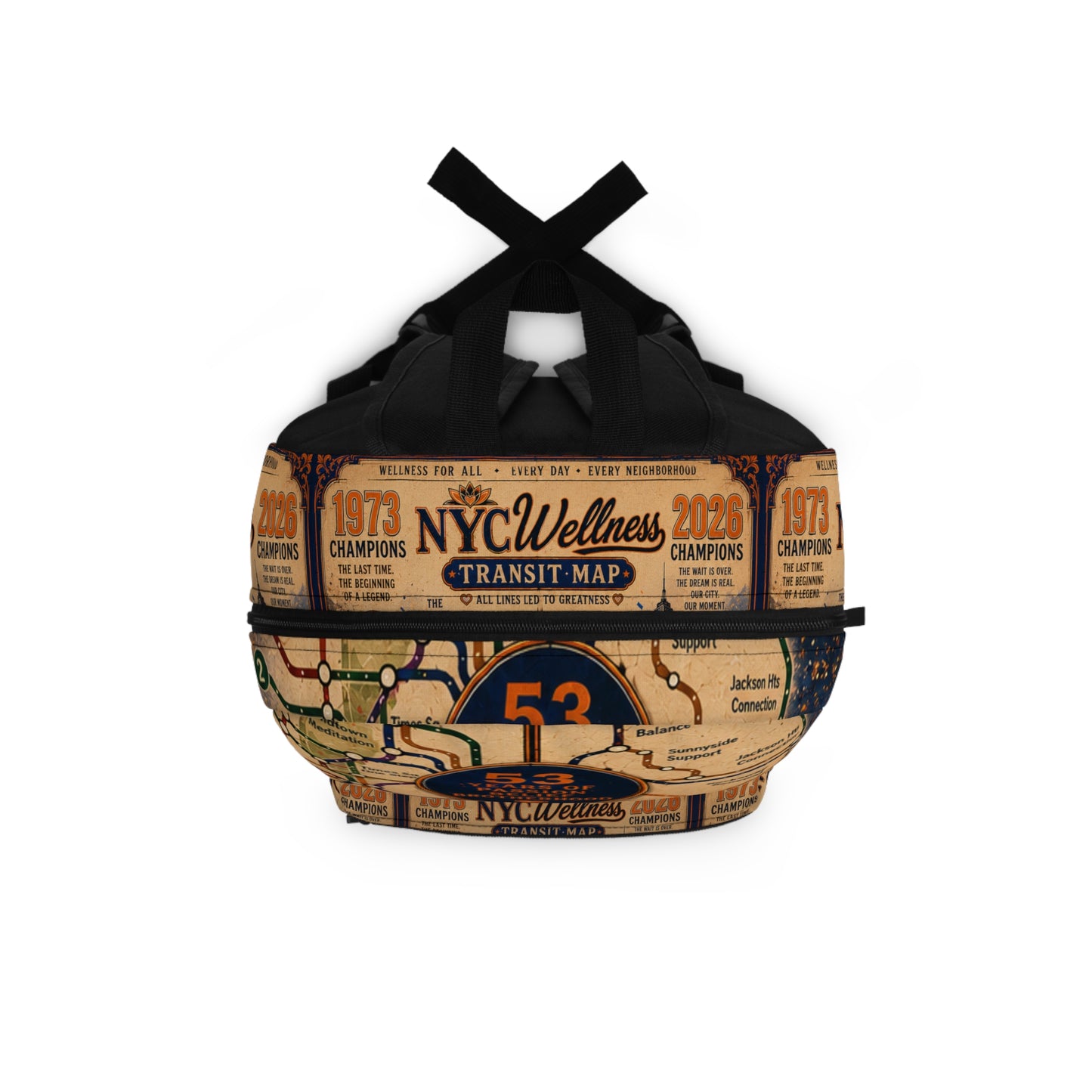 Puerto Rico Map & Pride Backpack — Vintage Transit Map Design