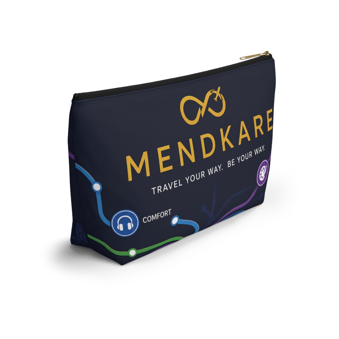 Travel Accessory Pouch — Every Journey Has Its Own Route Cosmetic Bag