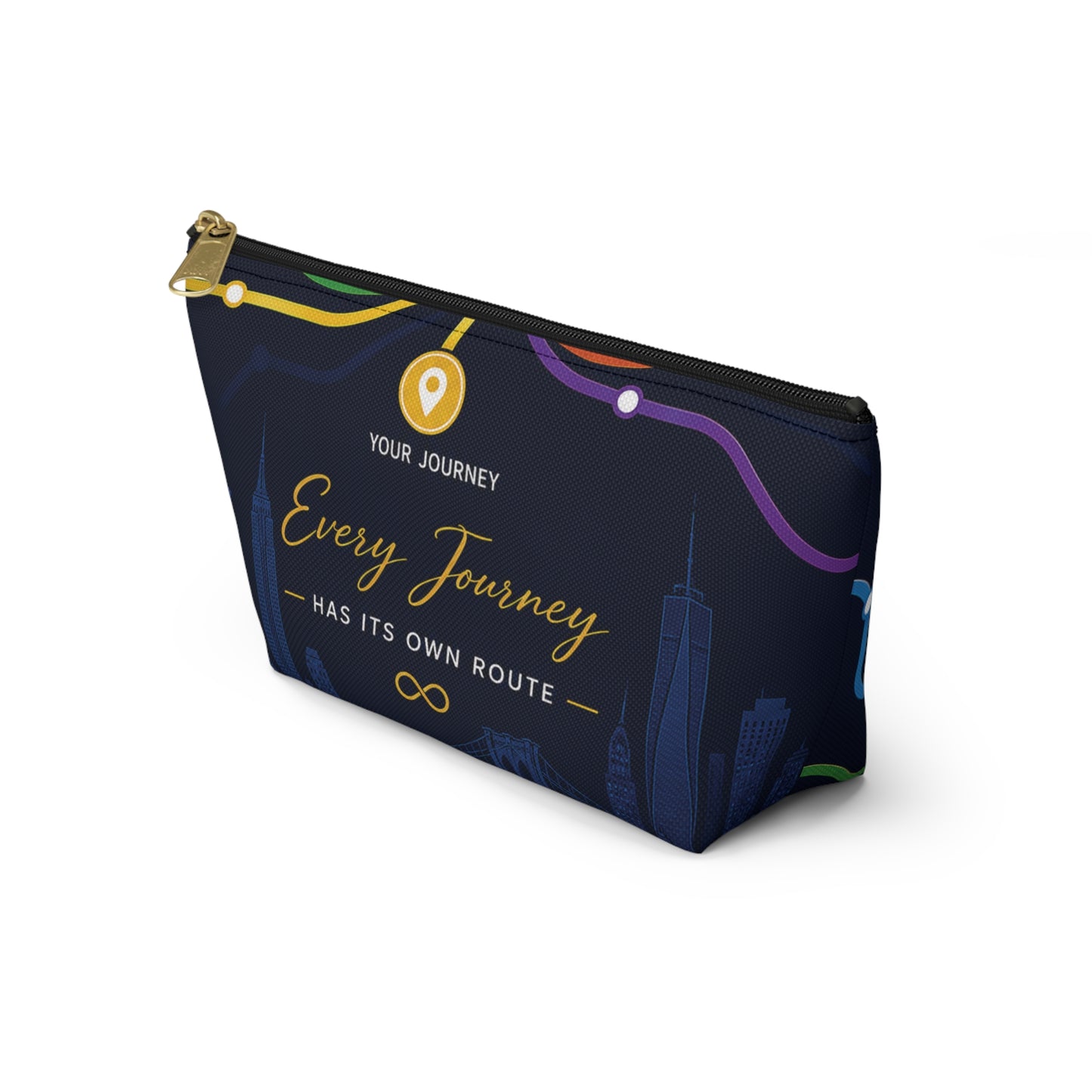 Travel Accessory Pouch — Every Journey Has Its Own Route Cosmetic Bag