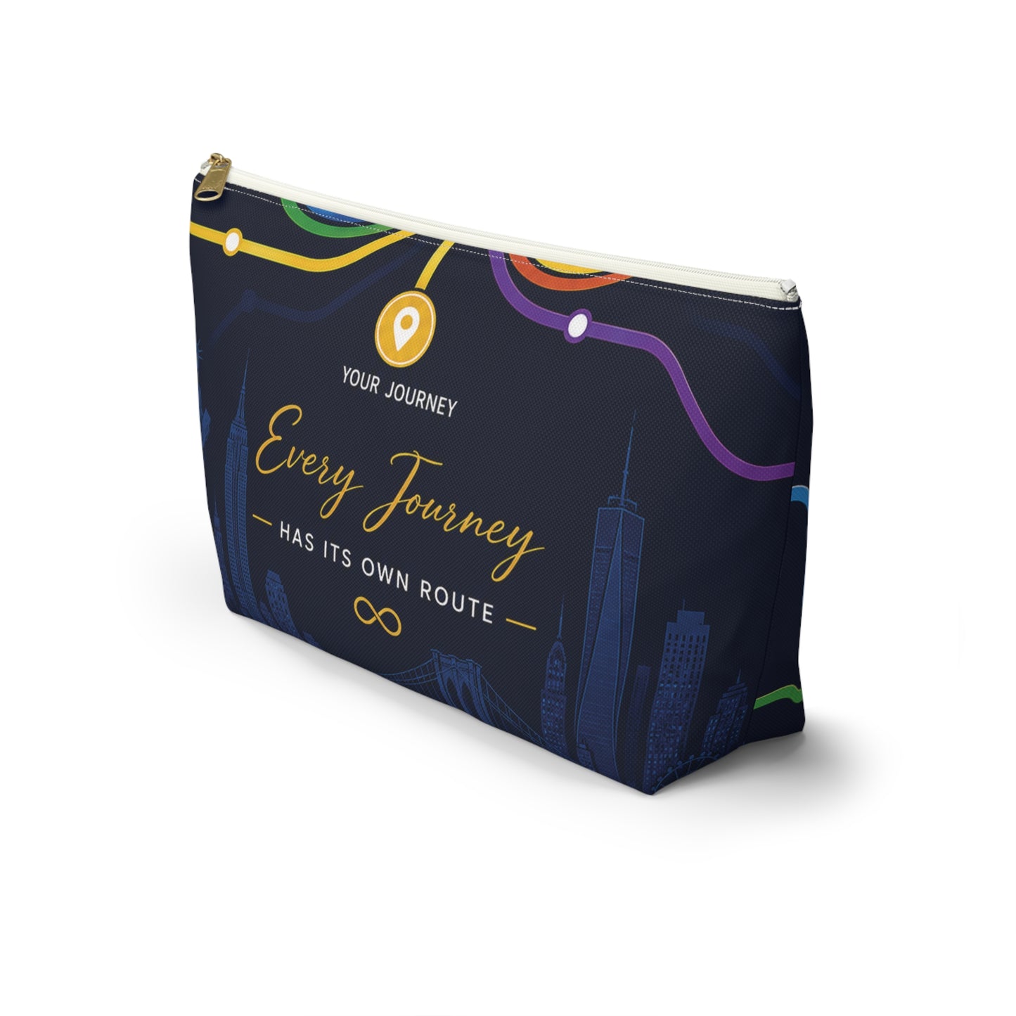 Travel Accessory Pouch — Every Journey Has Its Own Route Cosmetic Bag