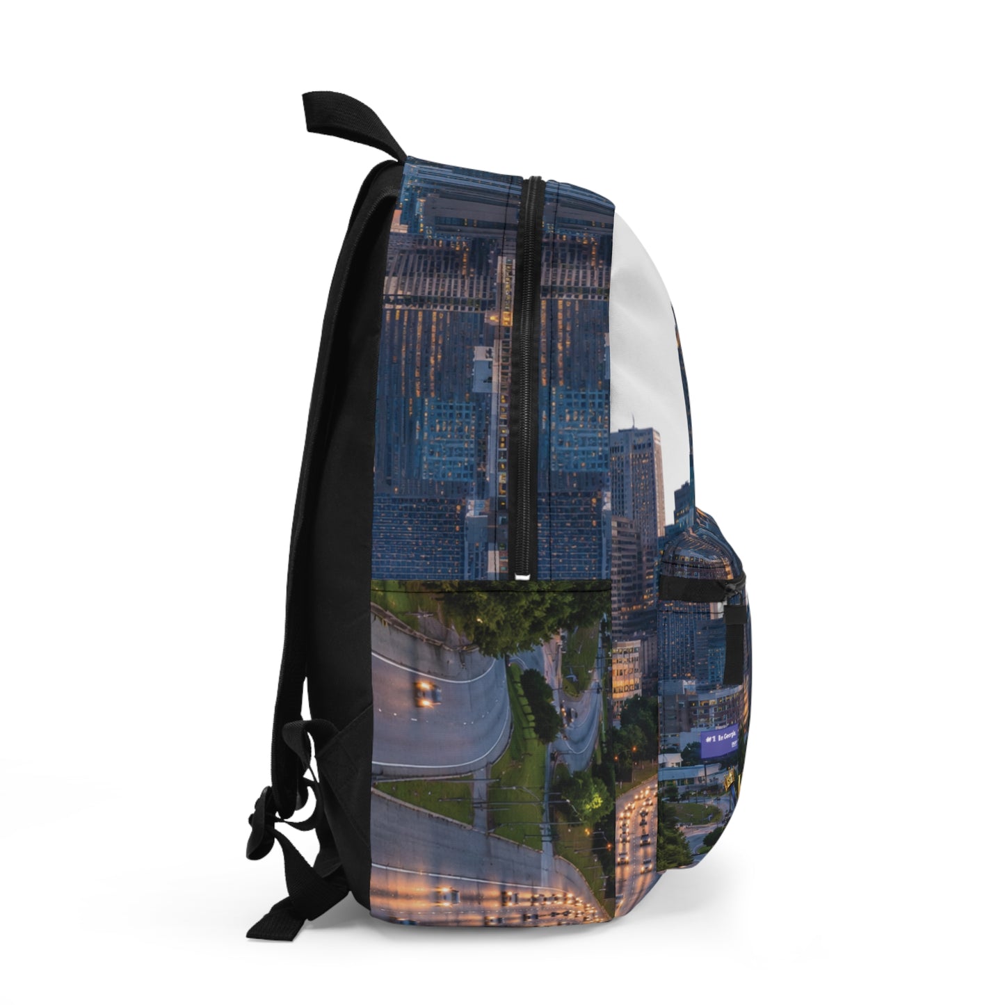 City Skyline Backpack — Atlanta Evening Urban Photo Print