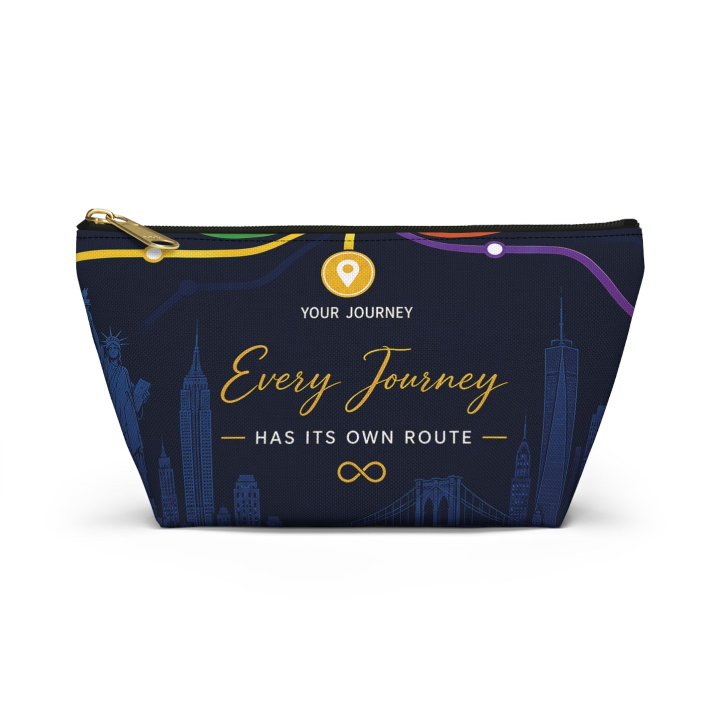 Travel Accessory Pouch — Every Journey Has Its Own Route Cosmetic Bag