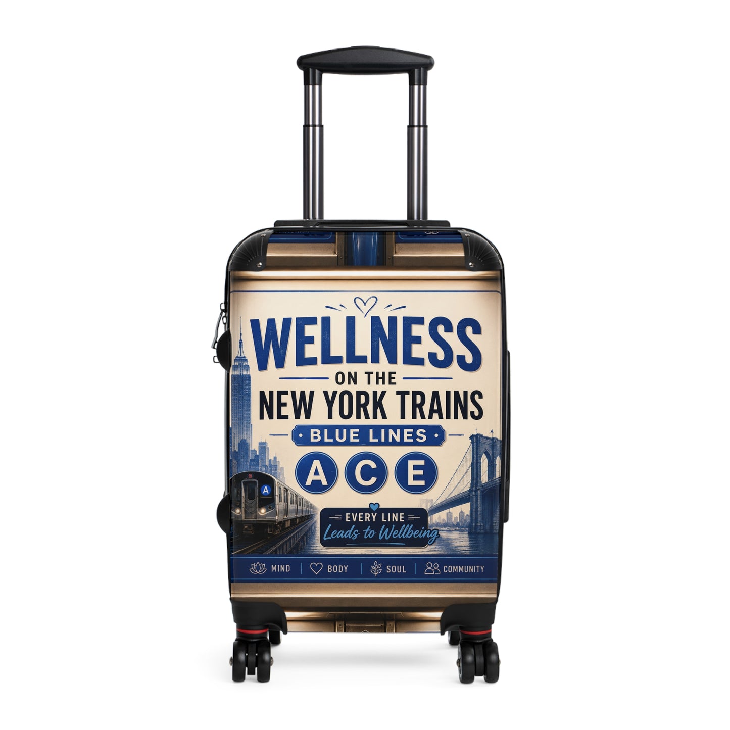 Suitcase — "Wellness on the New York Trains" Carry-On Luggage